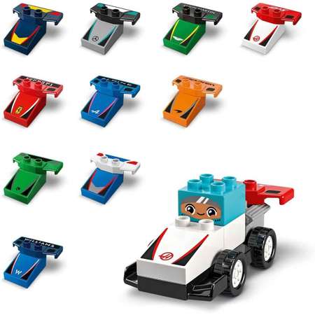 Конструктор LEGO DUPLO Гоночные автомобили Формулы блочный