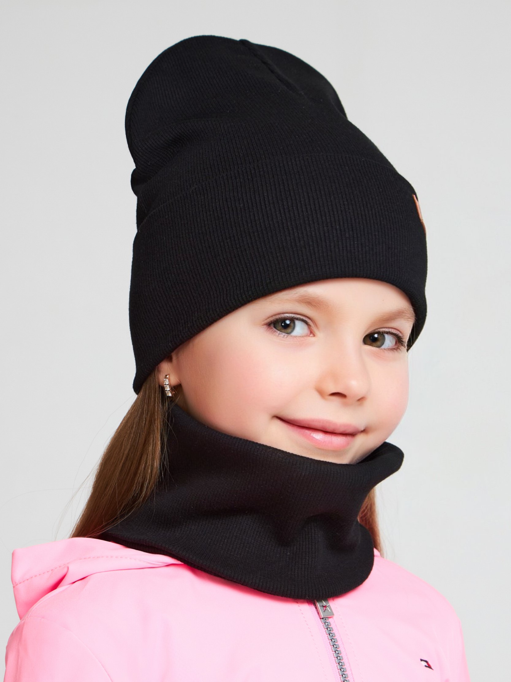 Шапка и снуд KUBRIO KU-H-70-KashOtvG-black - фото 4