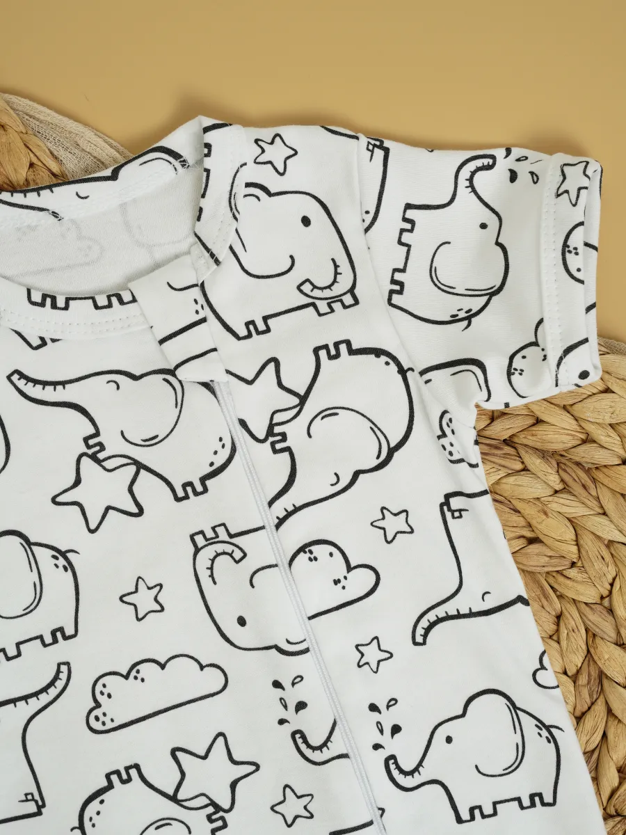 Песочник 3 шт Супер Пупс нбр/3пр/псчн/молн/ЗебралисточкиСветлыйхакиСлоны - фото 13