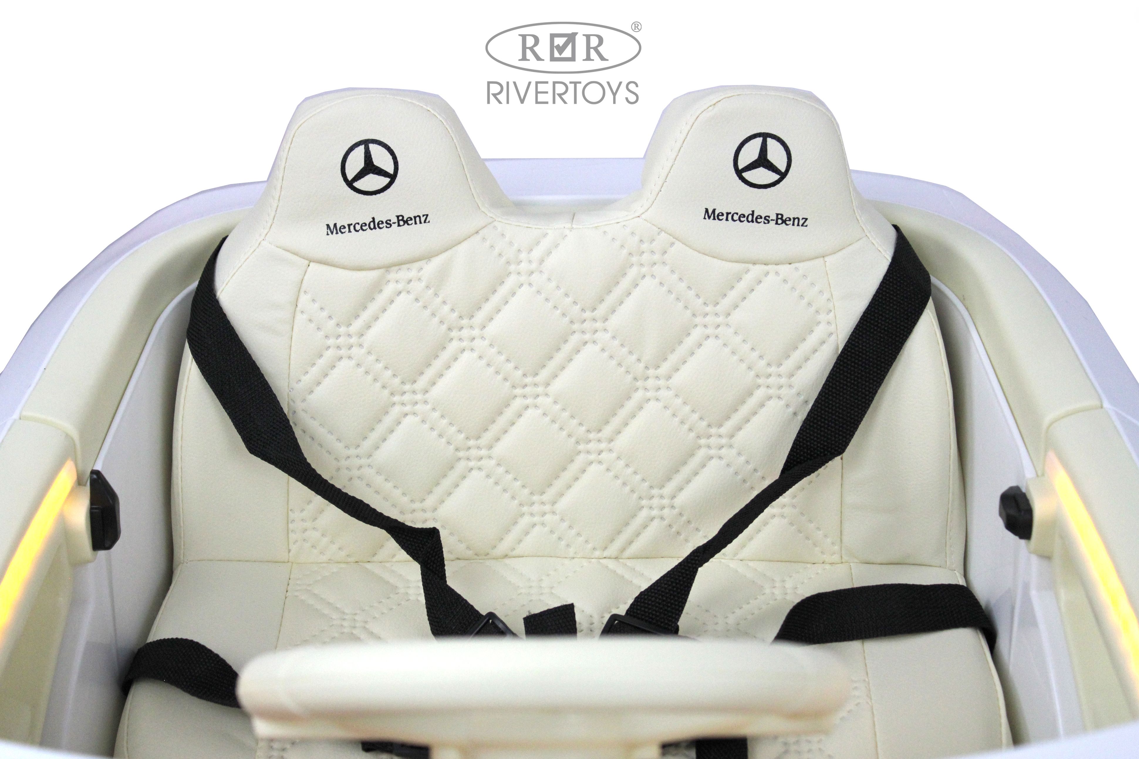 Электромобиль RIVERTOYS Mercedes М333БХ-WHITE С пультом ДУ - фото 6