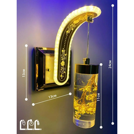 Светильник настенный LLL Бра квадрат желтый
