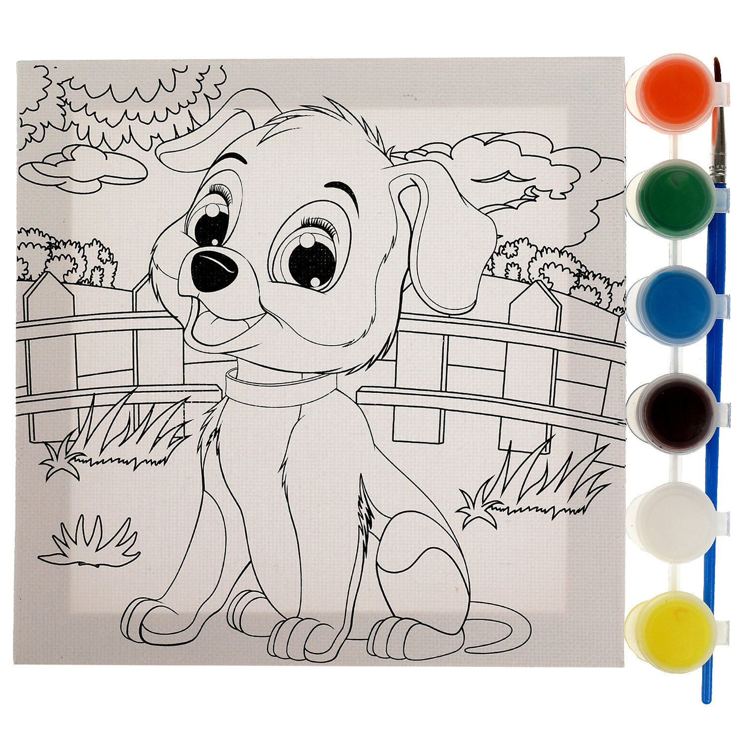 Роспись по холсту Multiart Щенок - фото 2