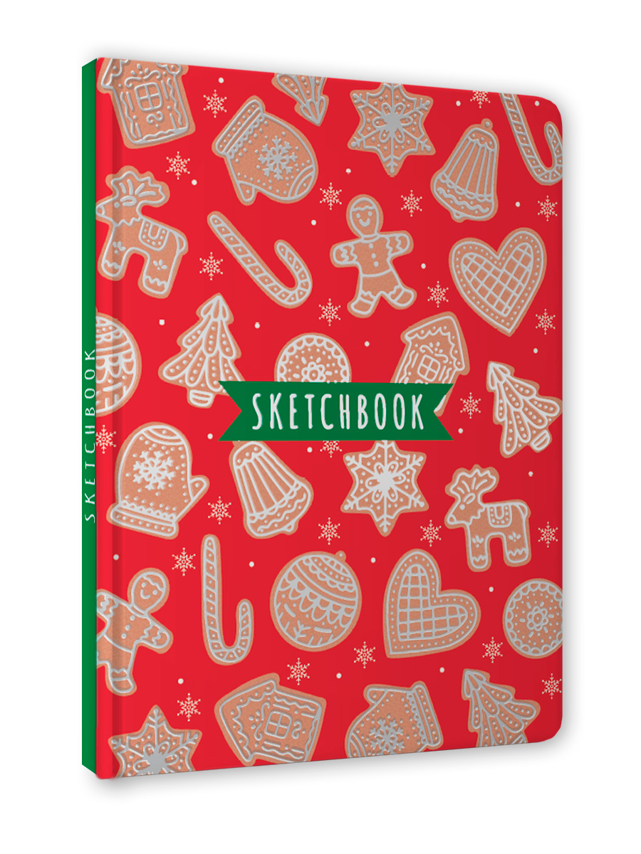 Скетчбук Проф-Пресс Новогодний А5. Пряники А5 64 лист. 1 шт. - фото 6