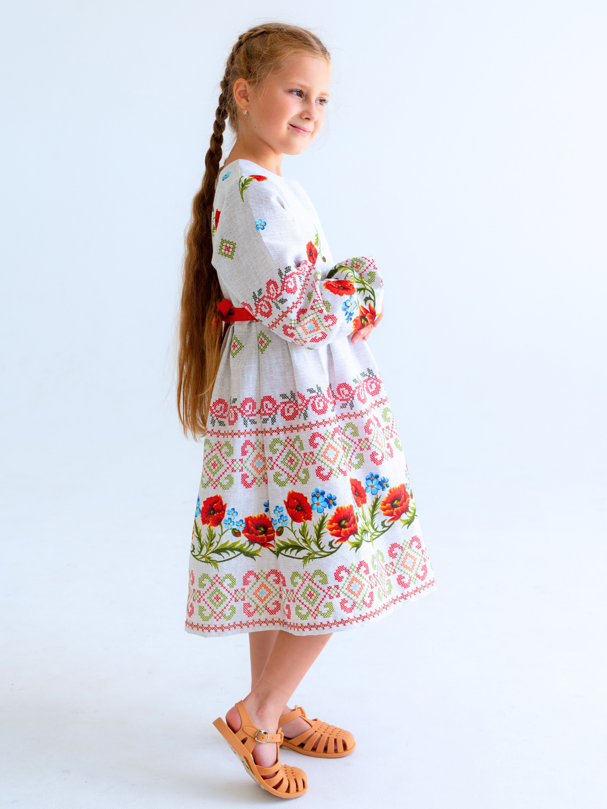 Платье MOUN платье_рогожка_дл/р_маки - фото 14