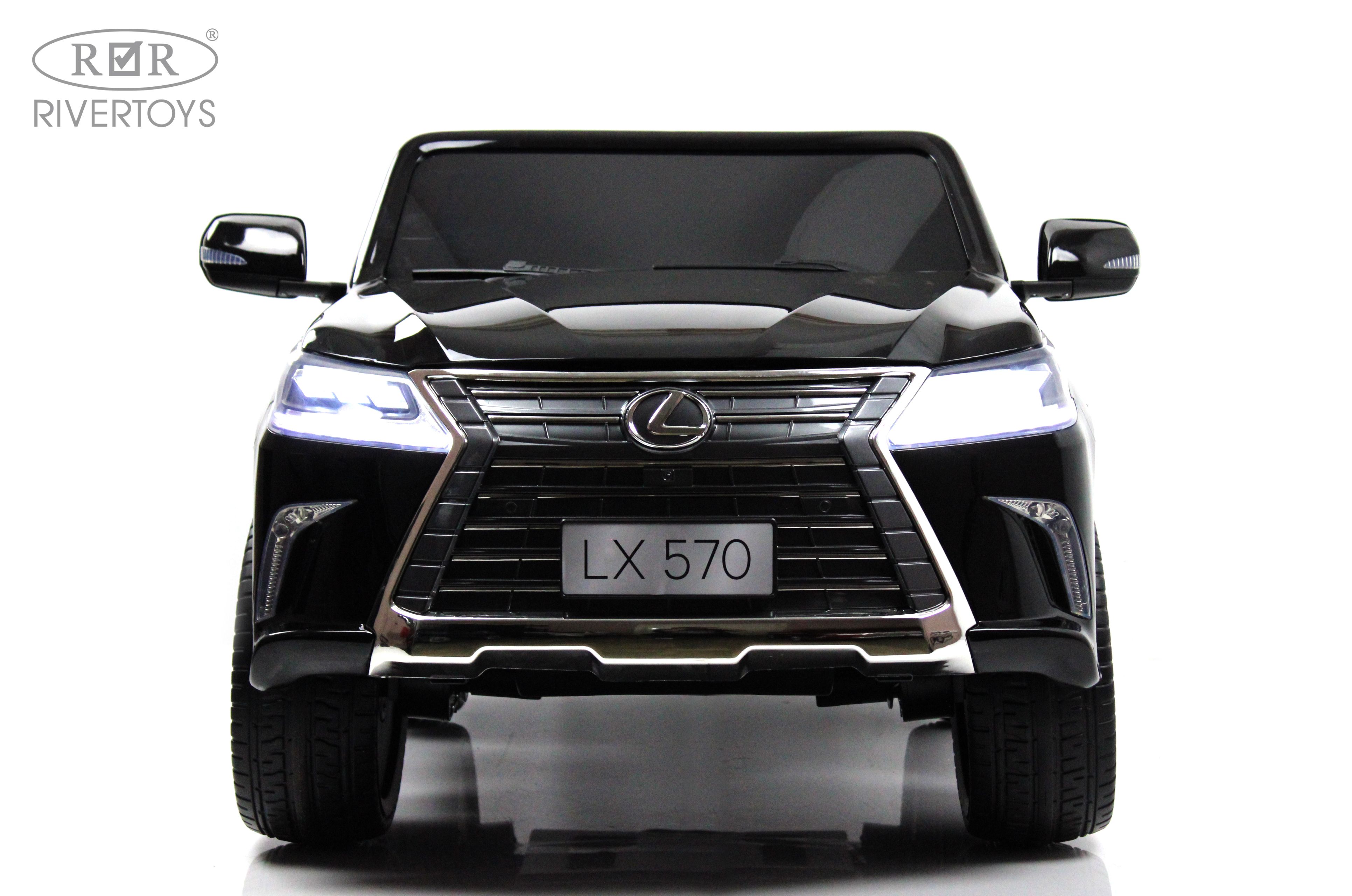 Электромобиль RIVERTOYS Lexus Y555YY-BLACK-GLANEC С пультом ДУ - фото 18