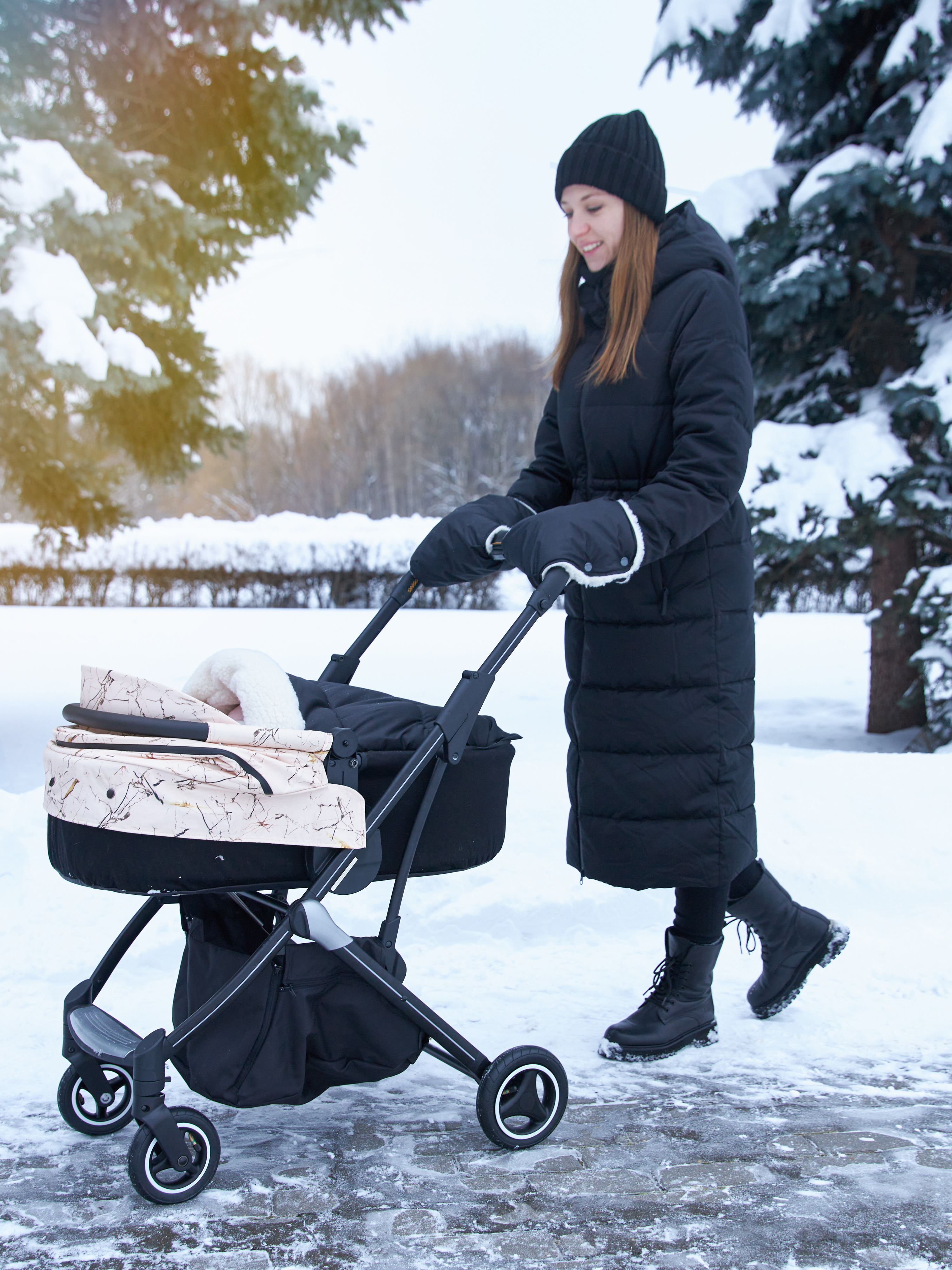 Конверт в коляску Осьминожка Трансформер черный - фото 11