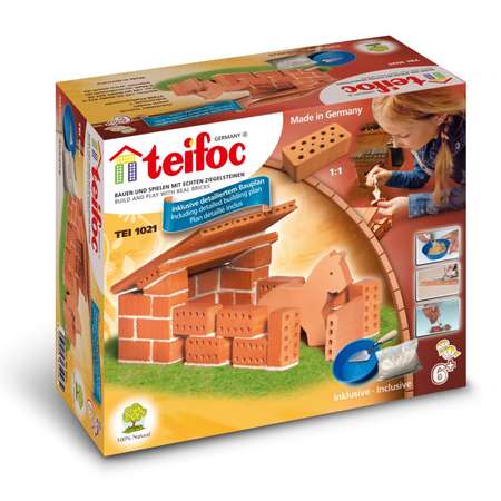 Конструктор teifoc Строительный набор Конюшня сборная игровая модель