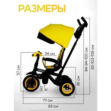 Трехколесный велосипед Velobibi 10 дюймов