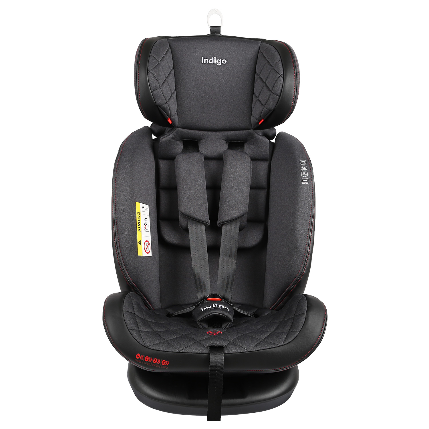 Автокресло Indigo Aero Isofix 0+/1/2/3 (0-36 кг) красный - фото 16