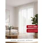 Штора тюлевая GARDEN Сетка 300x280 см цвет молочный
