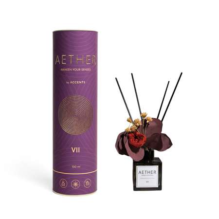 Диффузор с сухоцветами в Премиум тубусе Accents Mousse d’Ambre
