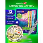 Скетчмаркеры Brauberg 12 шт.