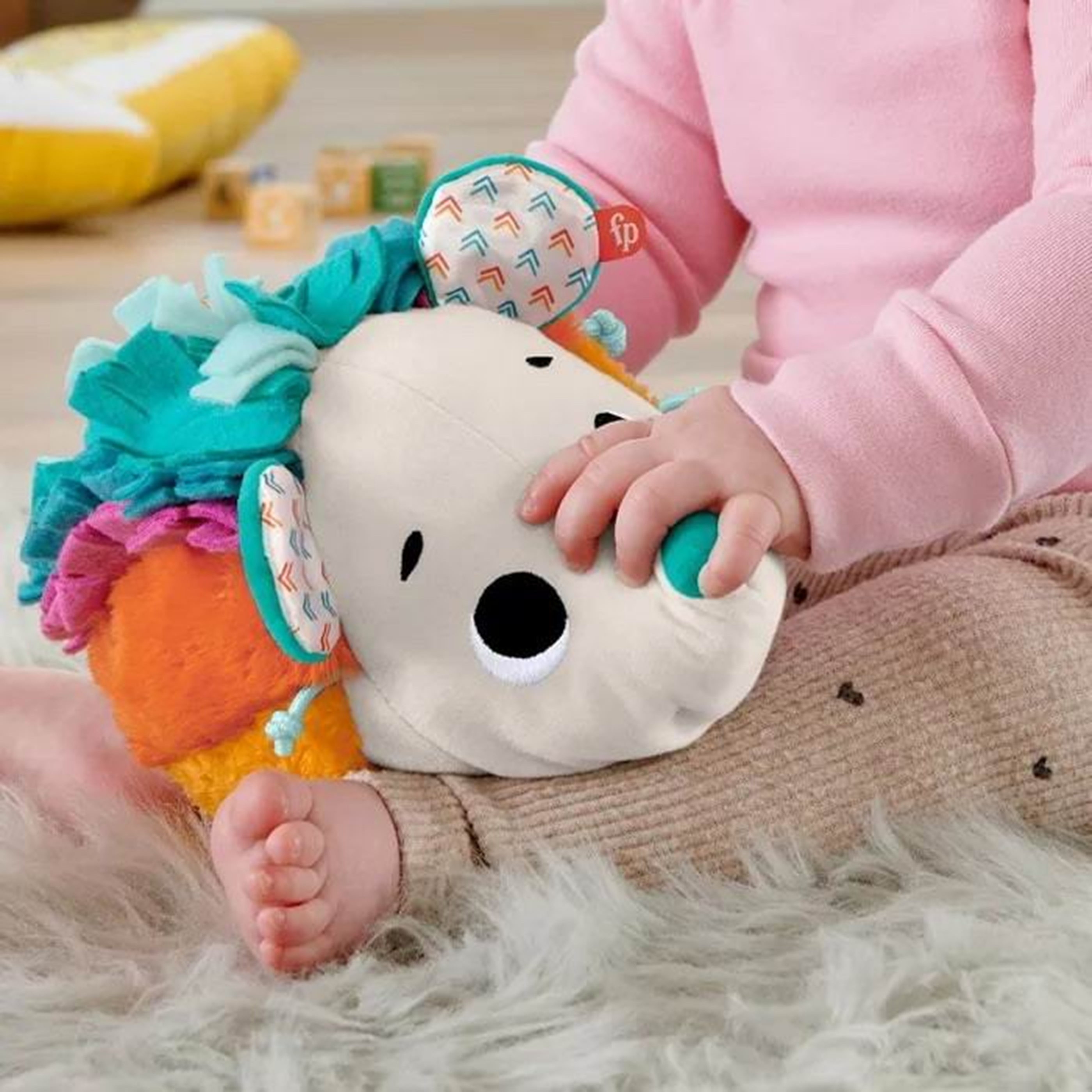 Мягкая игрушка Mattel Fisher Price Ежик плюшевый тактильный - фото 3