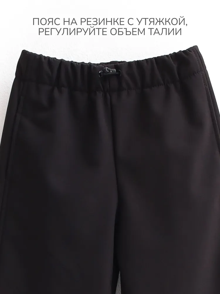 Брюки MINIDINO В-Б-012Брюки софтшелл Trek черный - фото 5