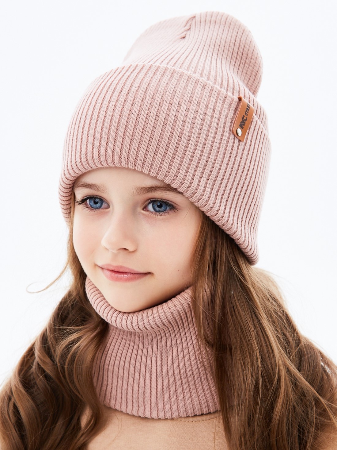 Шапка и снуд KUBRIO KU-H-72-lopataG-Coffee - фото 1