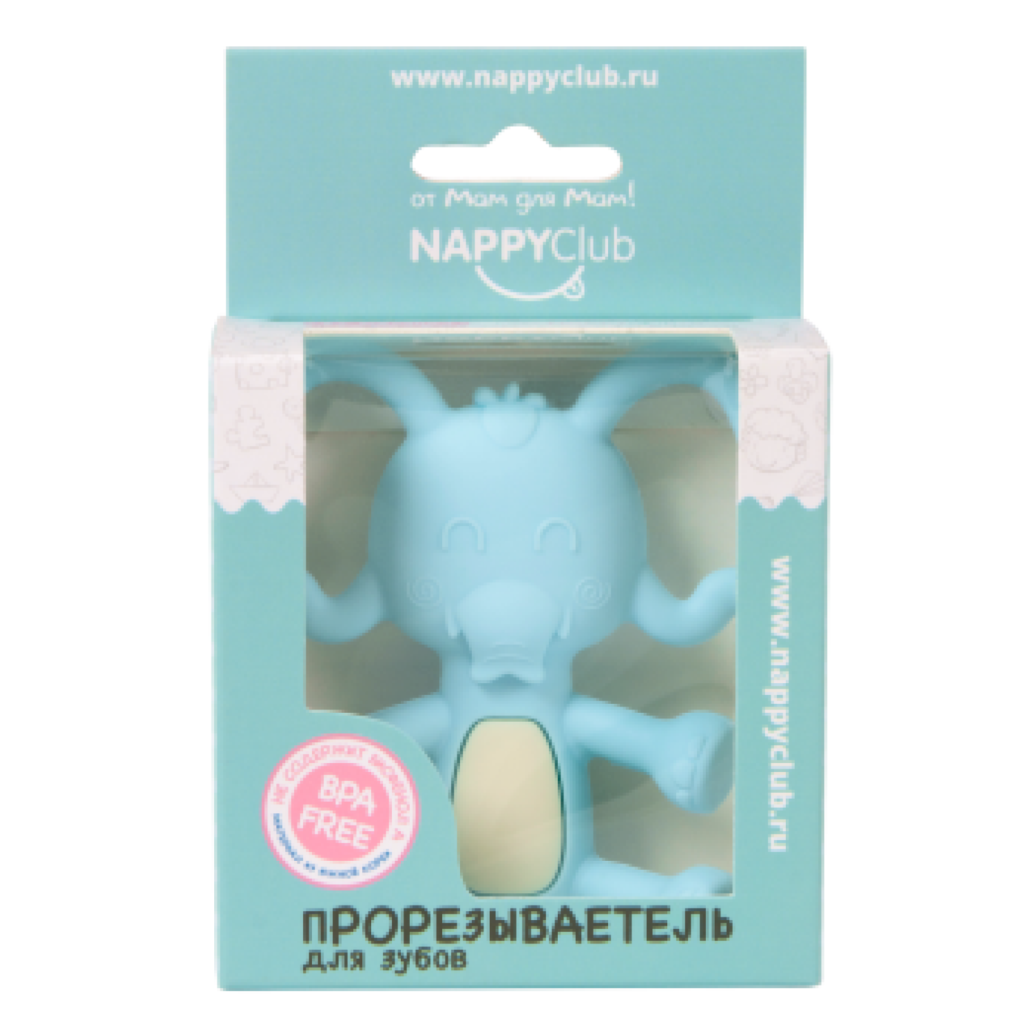Прорезыватель NappyClub Слоник - фото 2