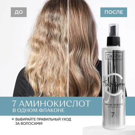 Спрей для увлажнения волос, Tashe Professional термозащита с аминокислотами, 250 мл