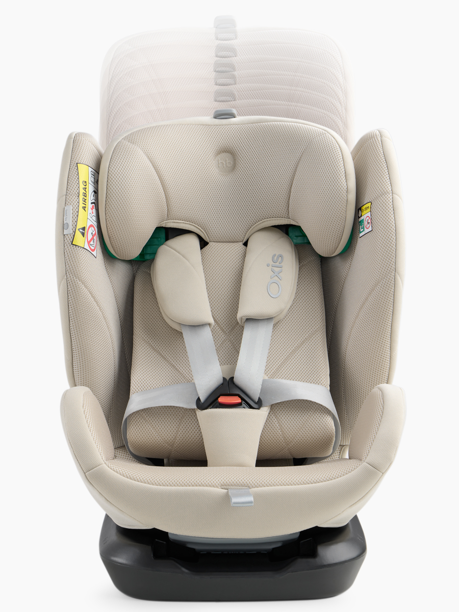 Автокресло Happy Baby Oxis 0+/1/2/3 (0-36 кг) бежевый - фото 6