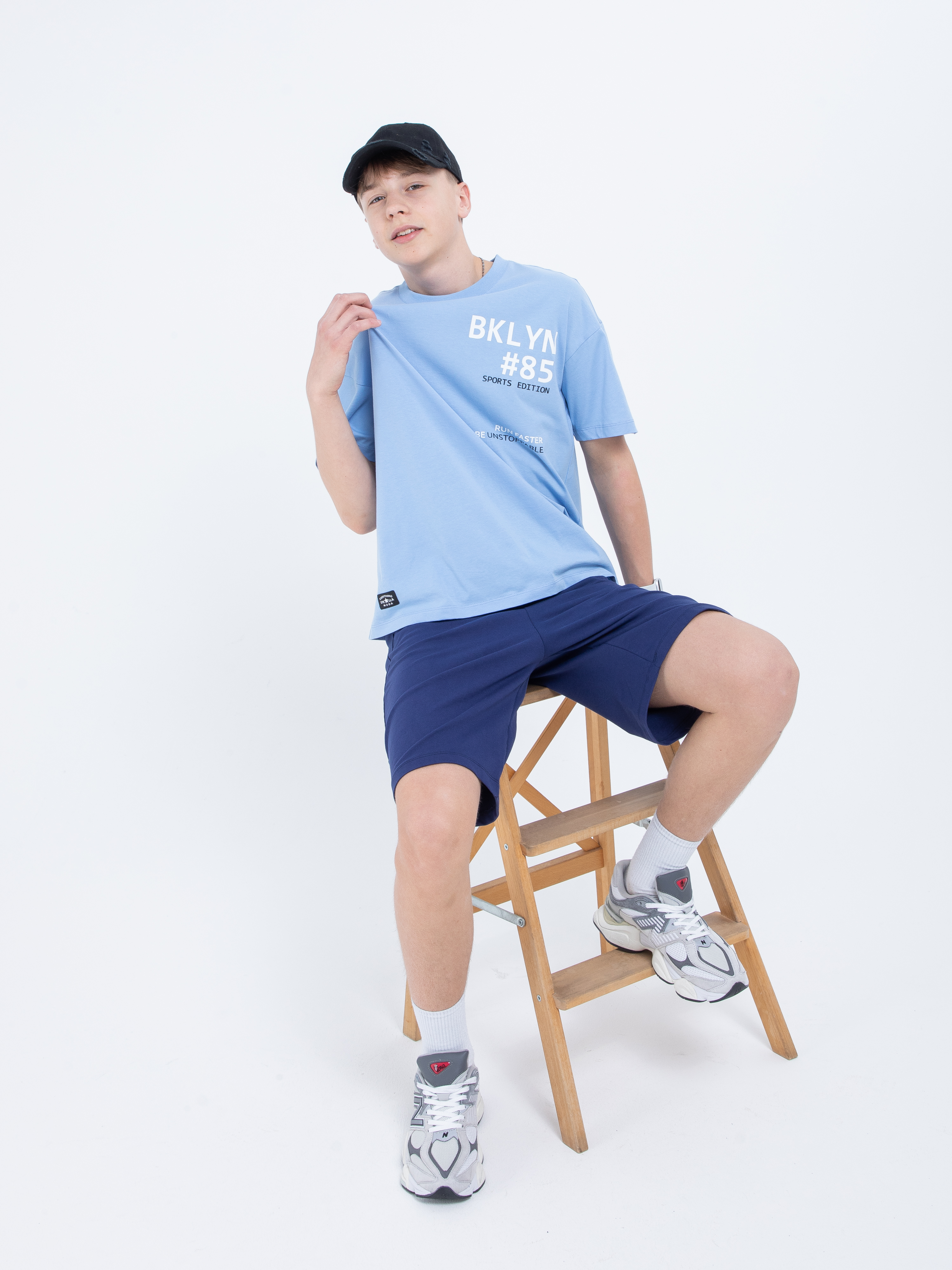 Футболка STELLA MODA 11213_голубой - фото 5