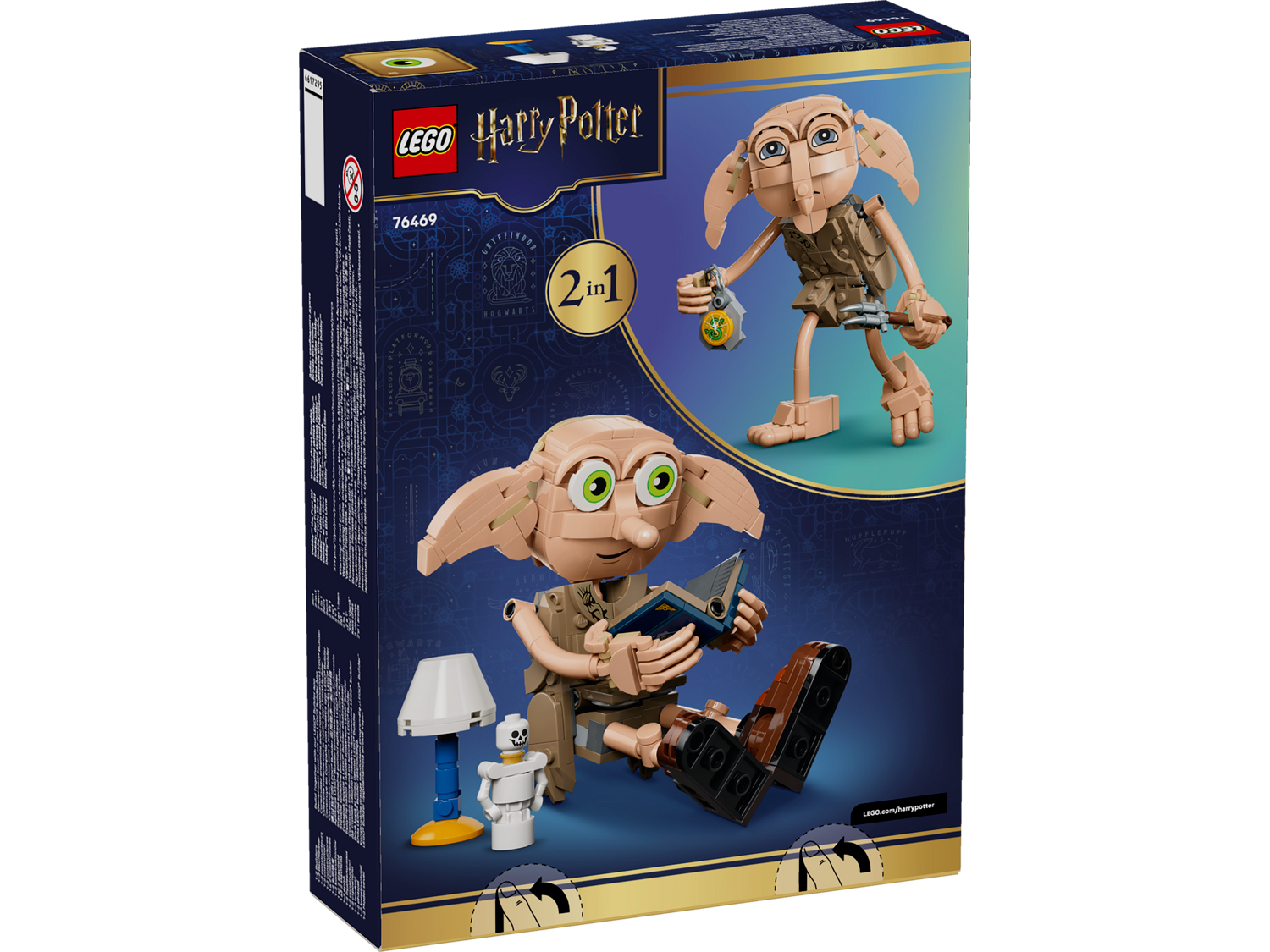 Конструктор LEGO Harry Potter Свободный эльф Добби 76469 379 дет. - фото 9