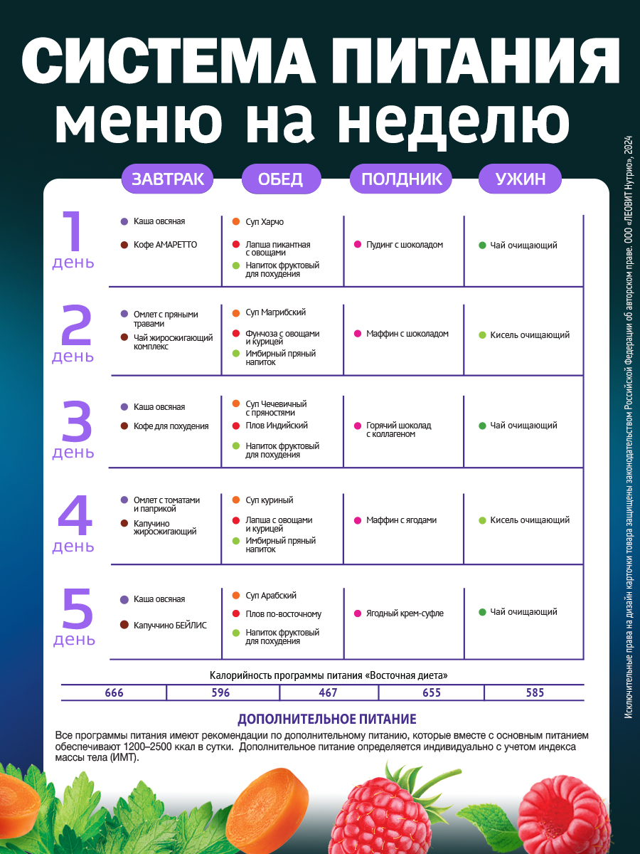 Восточная диета для похудения Леовит Программа питания набор 35 блюд - фото 8