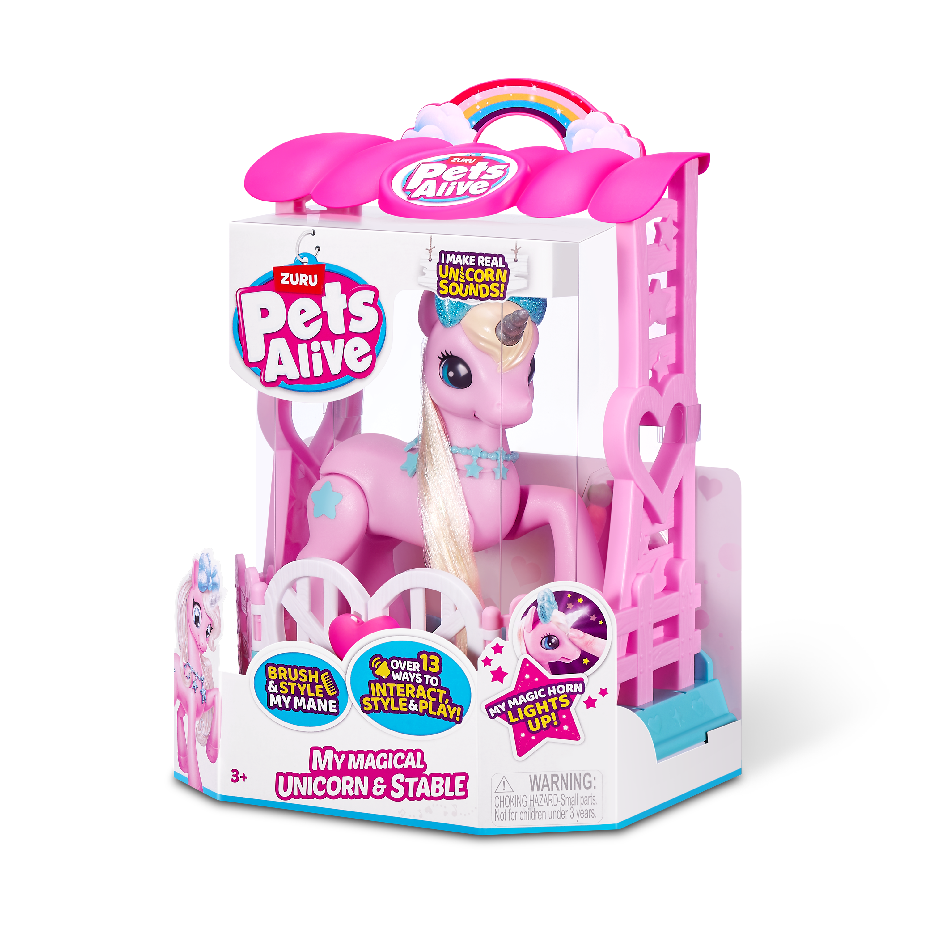 Игровой набор Zuru Pets Alive Единорог со светом и звуком - фото 5