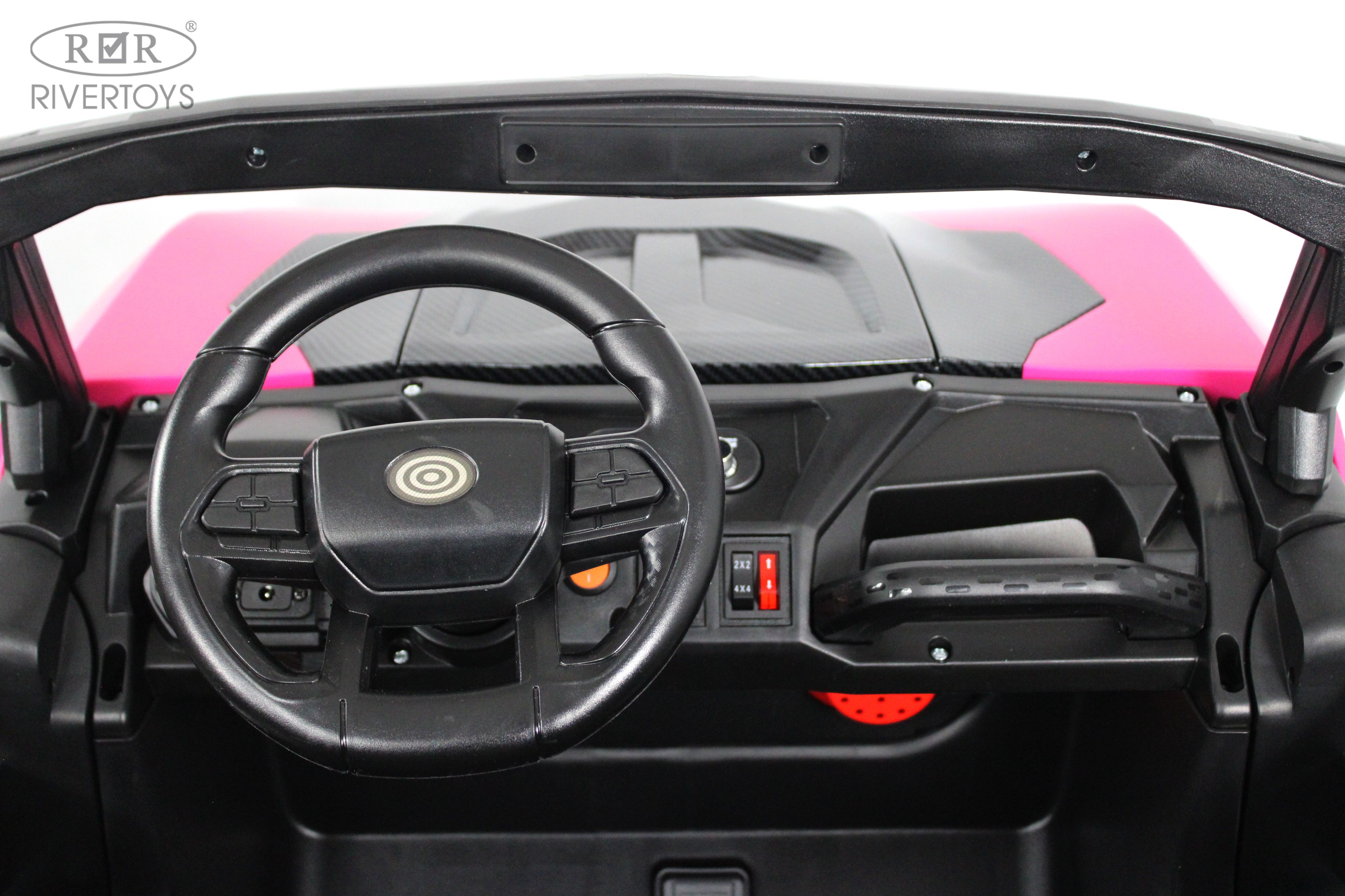 Электромобиль RIVERTOYS K555KK-BUGGY-PINK С пультом ДУ - фото 12
