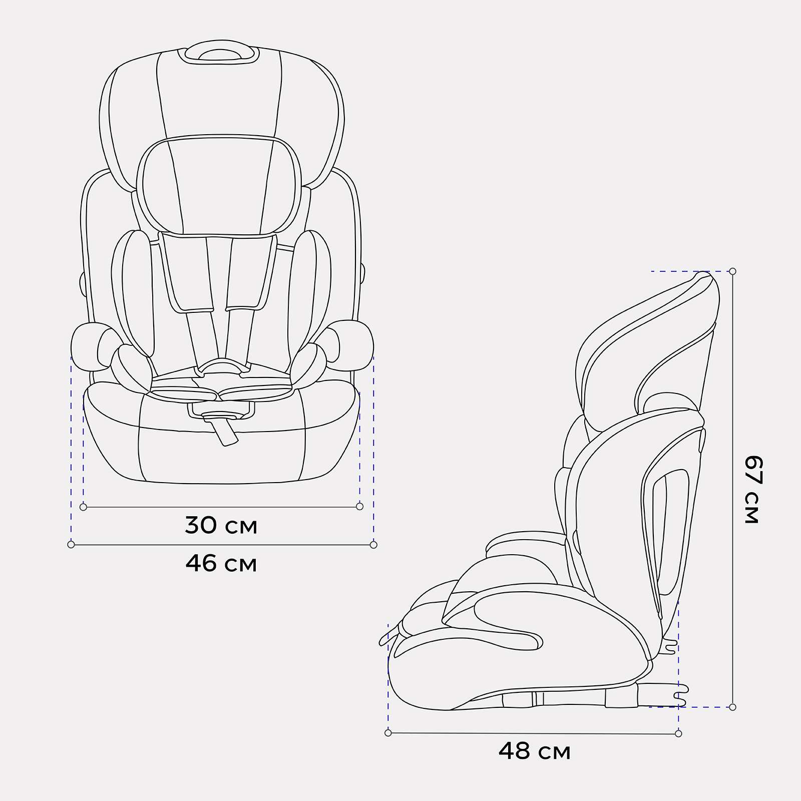 Автокресло Rant Basic Spark next isofix Isofix 1/2/3 (9-36 кг) бежевый - фото 2