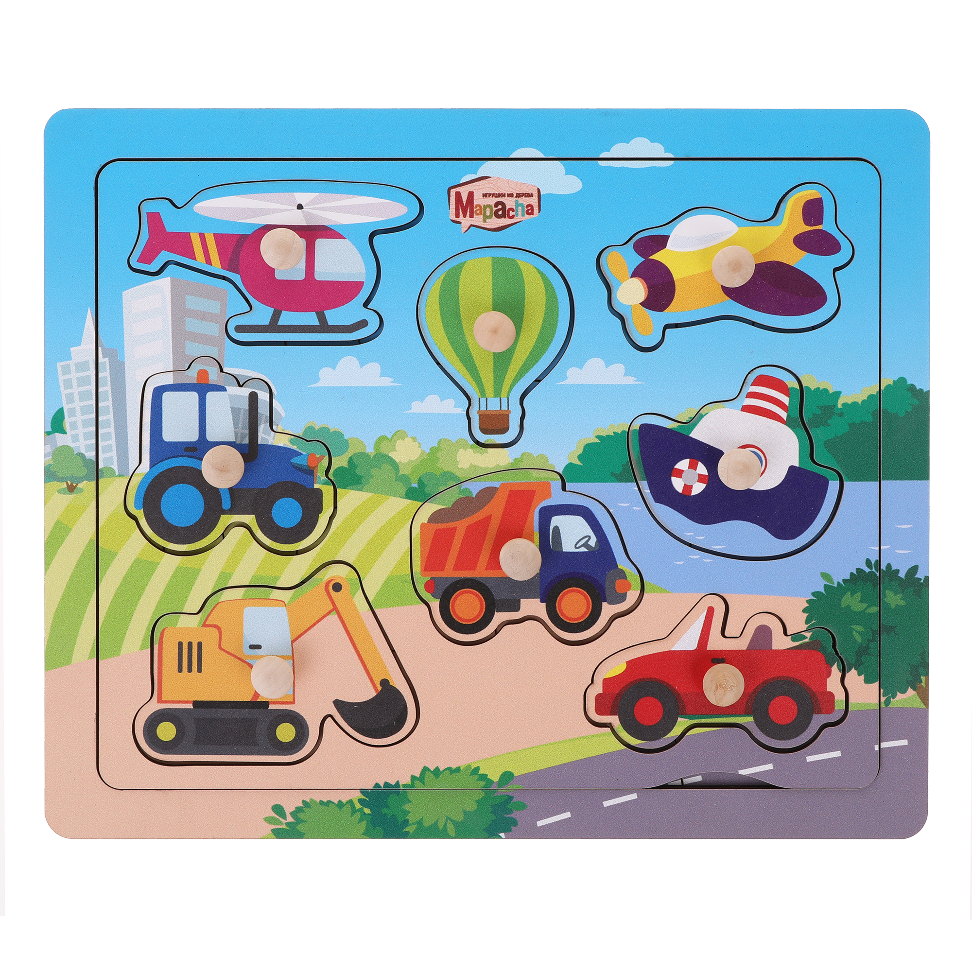 Игрушка Mapacha рамка-вкладыш Монтессори Мелкая моторика - фото 12