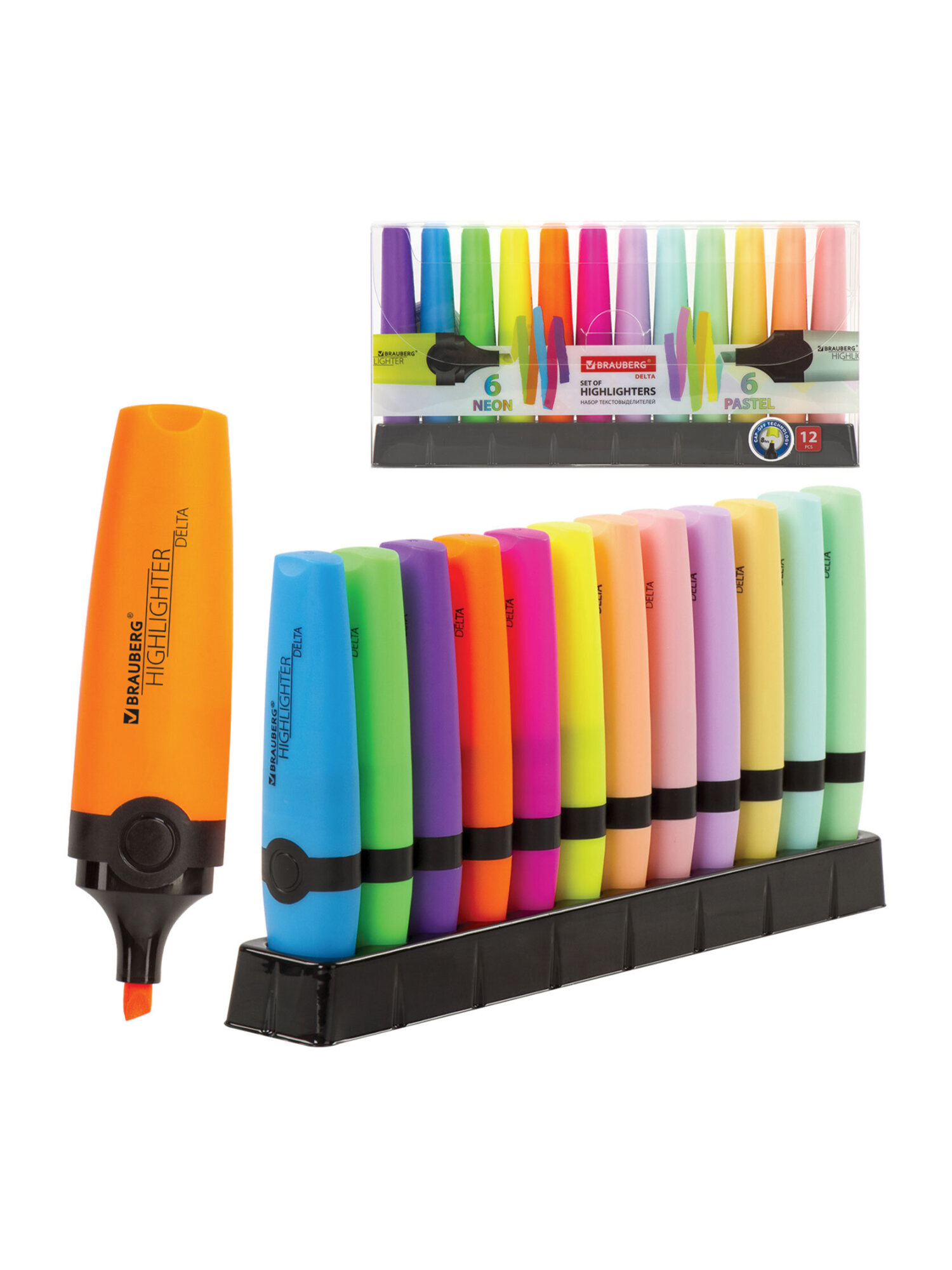 Текстовыделители Brauberg 12 шт. - фото 7