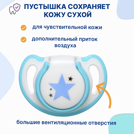 Пустышка Uviton силикон ортодонтическая от 0 мес. 1 шт. в ассортименте