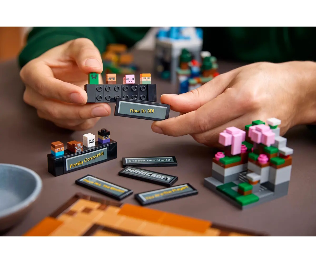 Конструктор LEGO Minecraft Стол для рукоделия блочный - фото 7