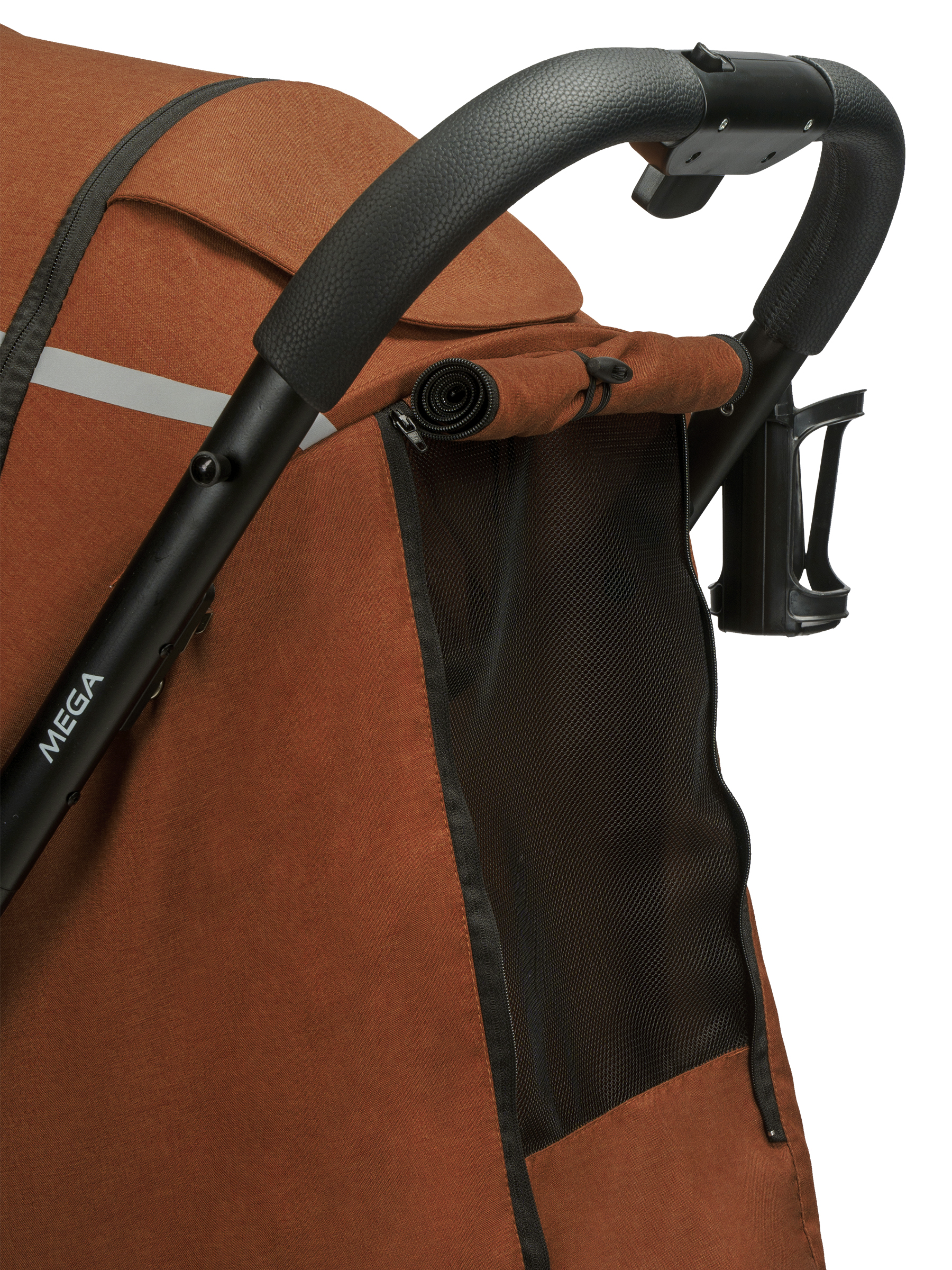 Коляска прогулочная Indigo Mega терракот - фото 22