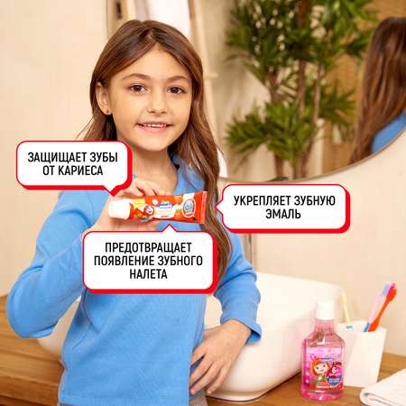 Зубная паста LION с фтором клубника