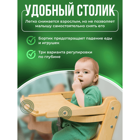 Стульчик для кормления Конёк Горбунёк Комфорт трансформер