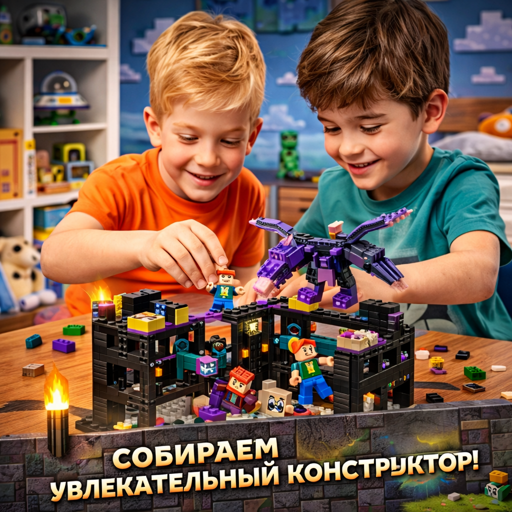 Конструктор BalaToys MyWorld Битва с драконом 712 дет. - фото 3