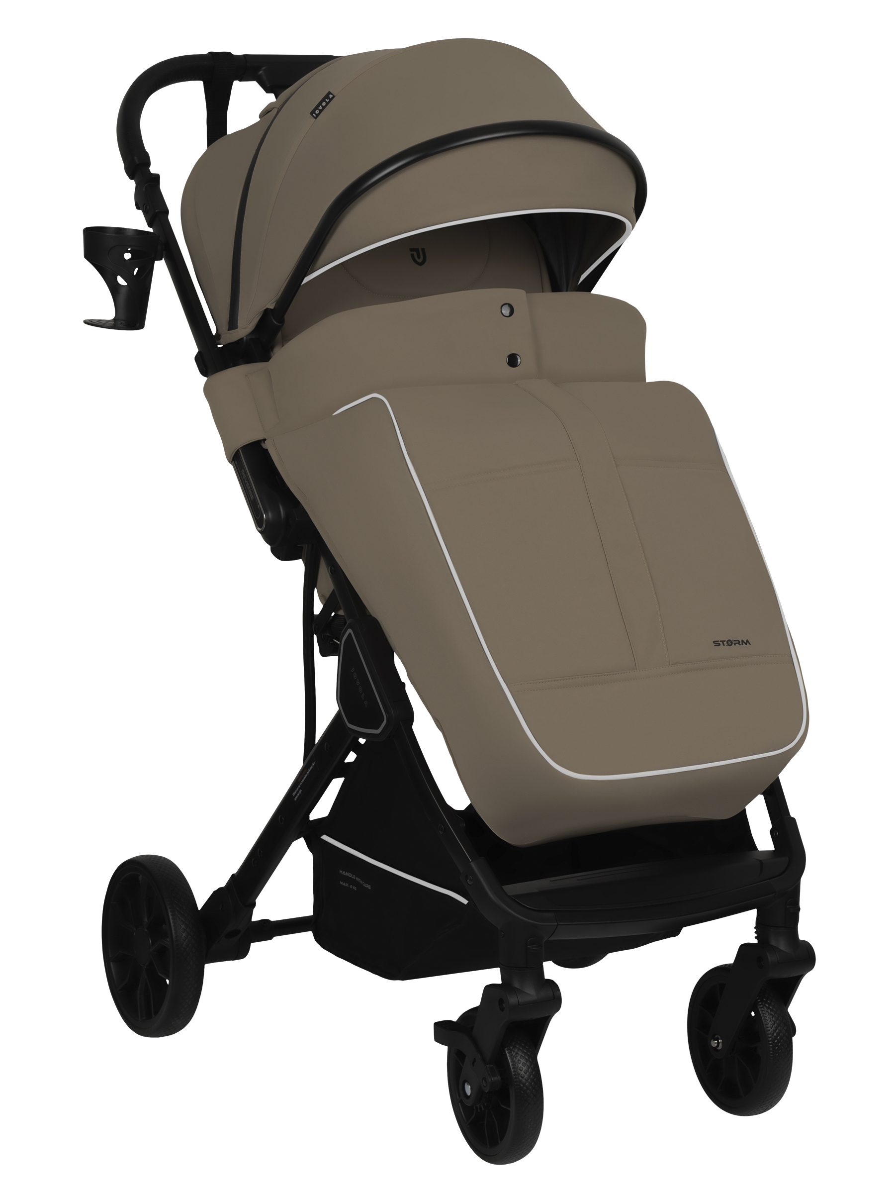 Коляска прогулочная JOVOLA Storm, бежевый - фото 3