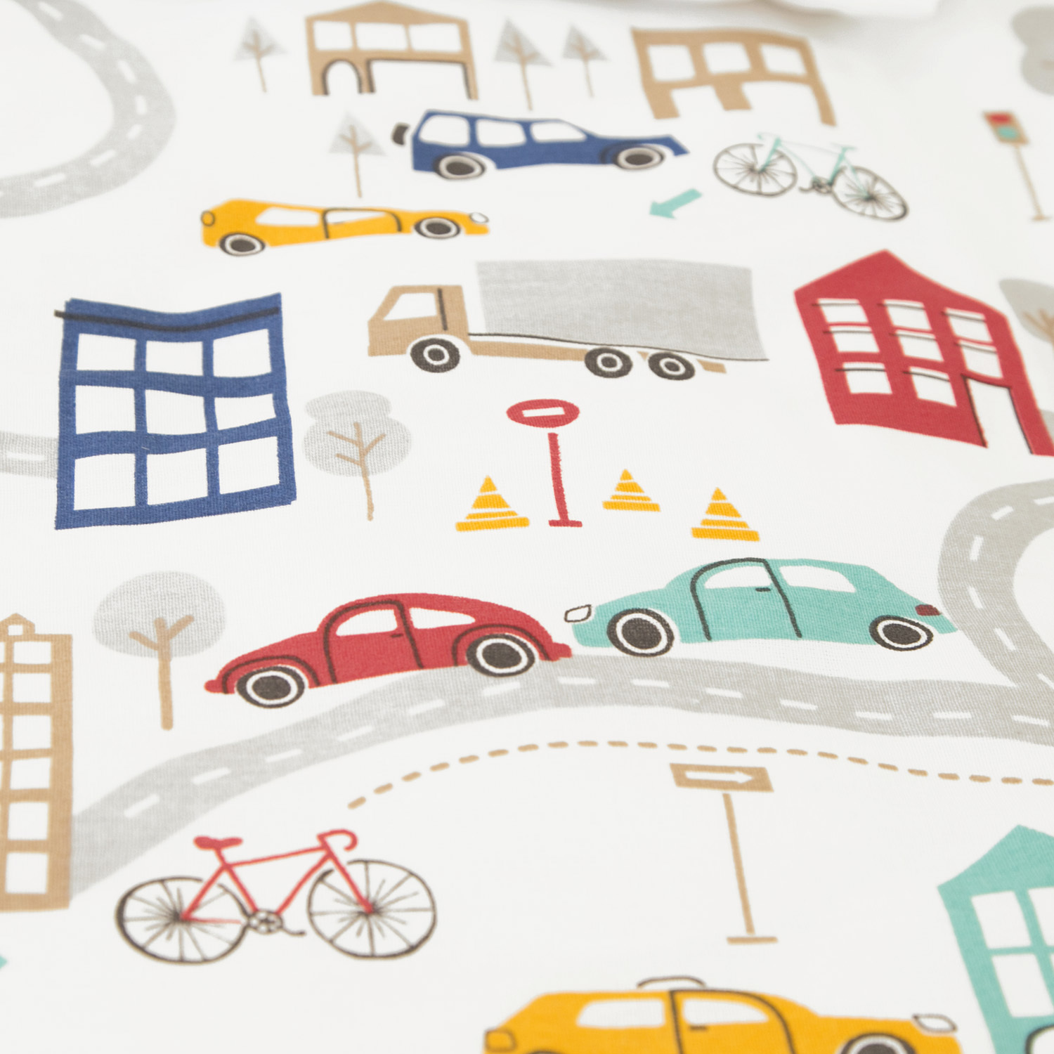 Комплект постельного белья Babyton Машинки 3 предм. - фото 5
