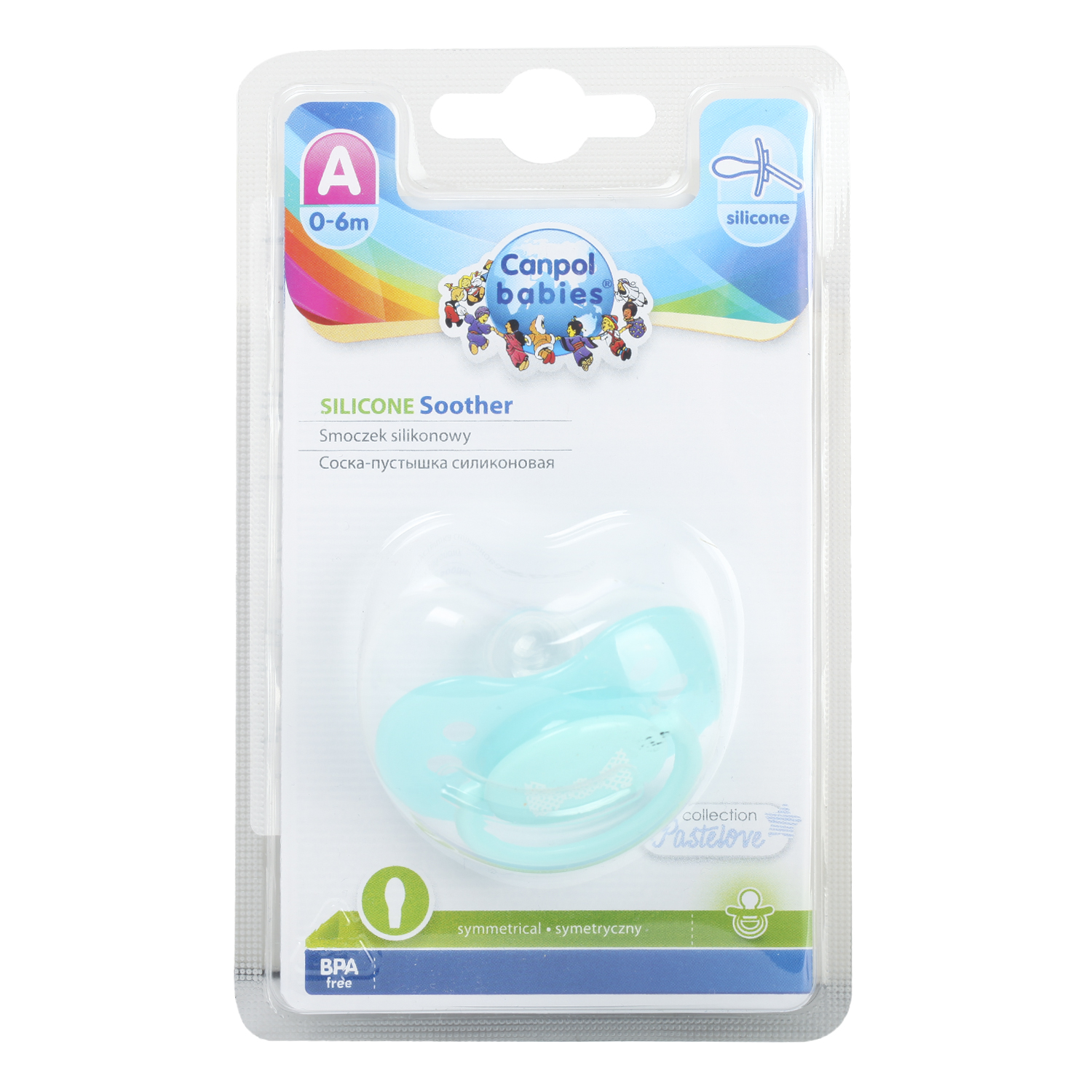 Пустышка Canpol Babies силикон анатомическая от 0 мес. в ассортименте - фото 11
