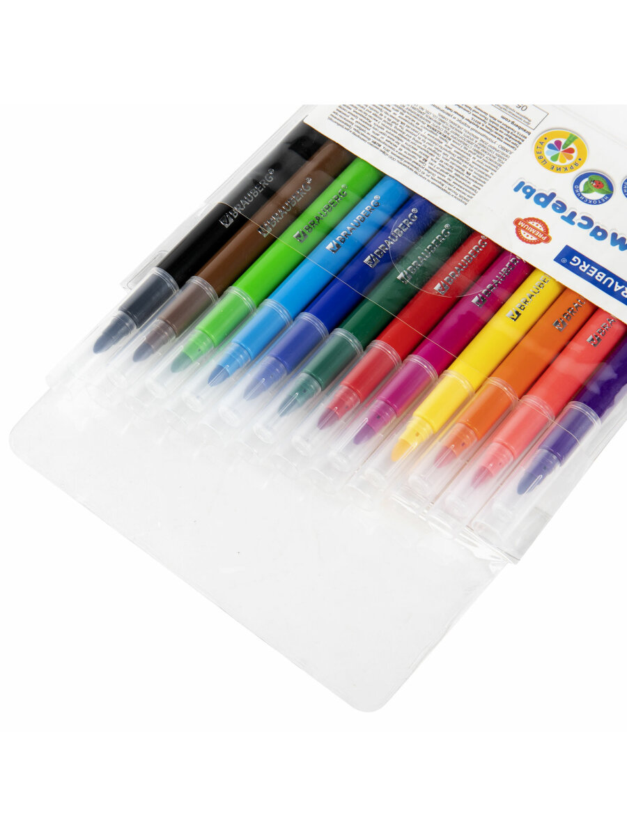 Фломастеры Brauberg 12 цв. - фото 9