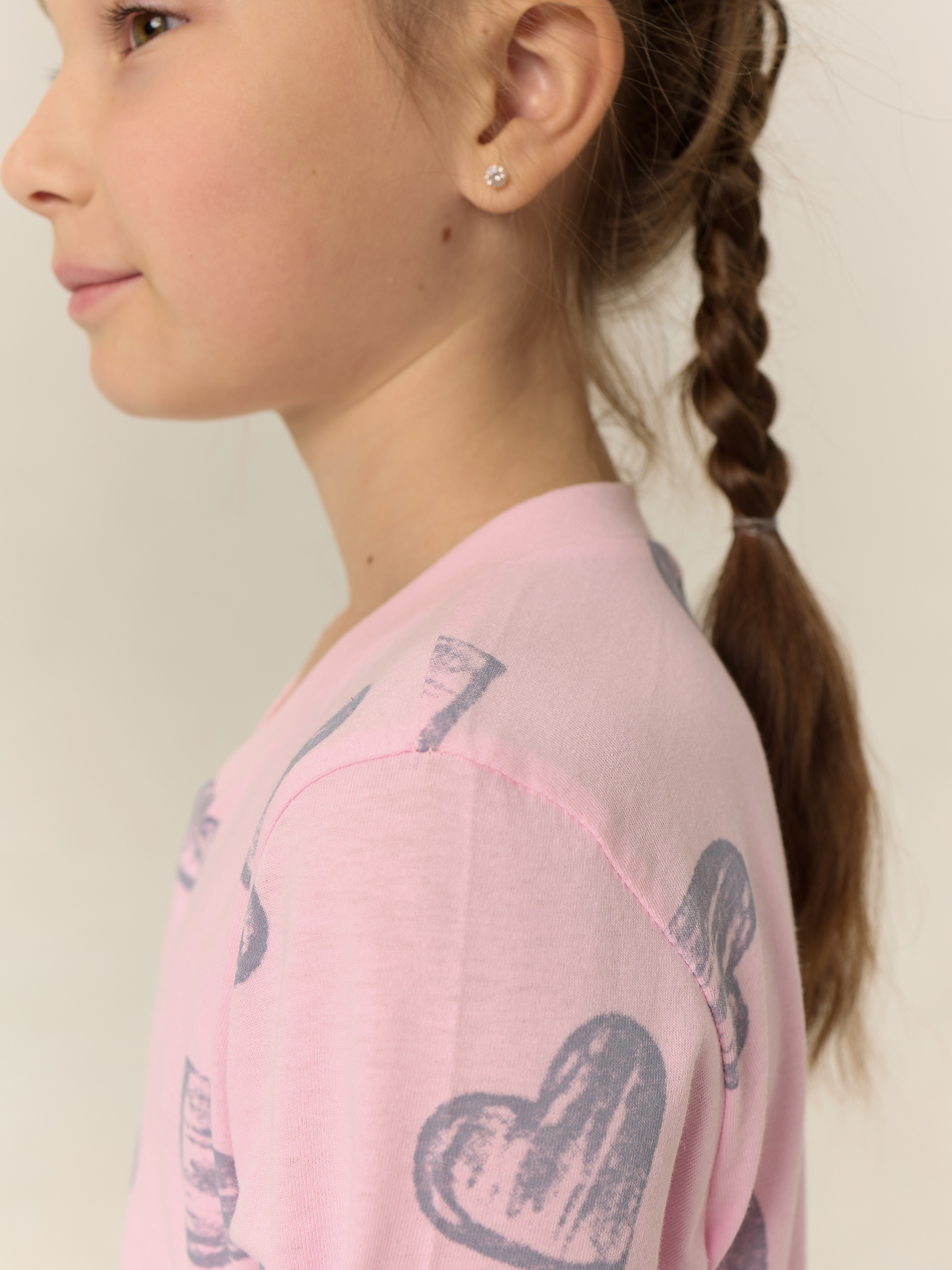 Пижама Весёлый человечек Д00113П/Сердечки - фото 5