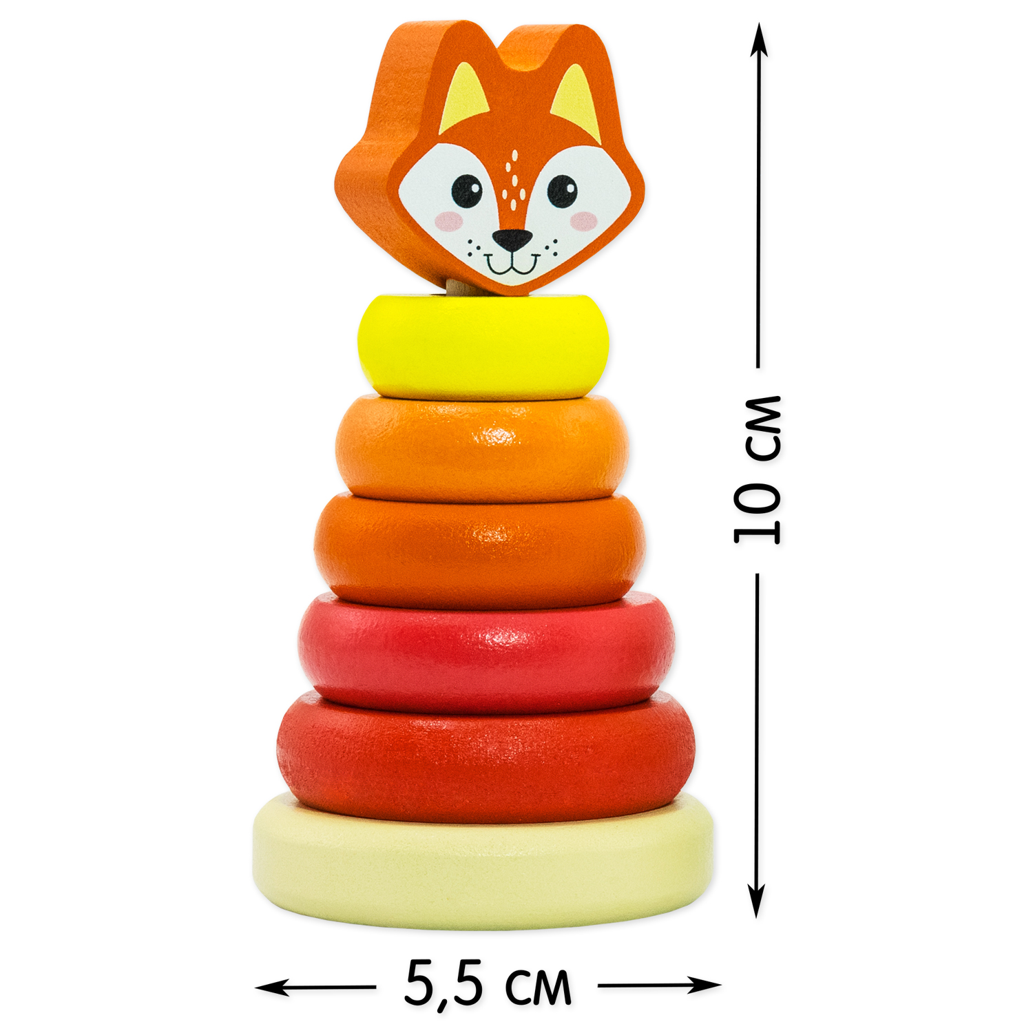 Игрушка Alatoys пирамидка - фото 7