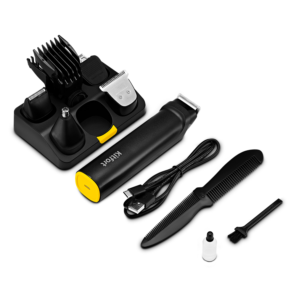 Триммер "4 в 1" КТ-3140-1 черно-желтый - фото 3