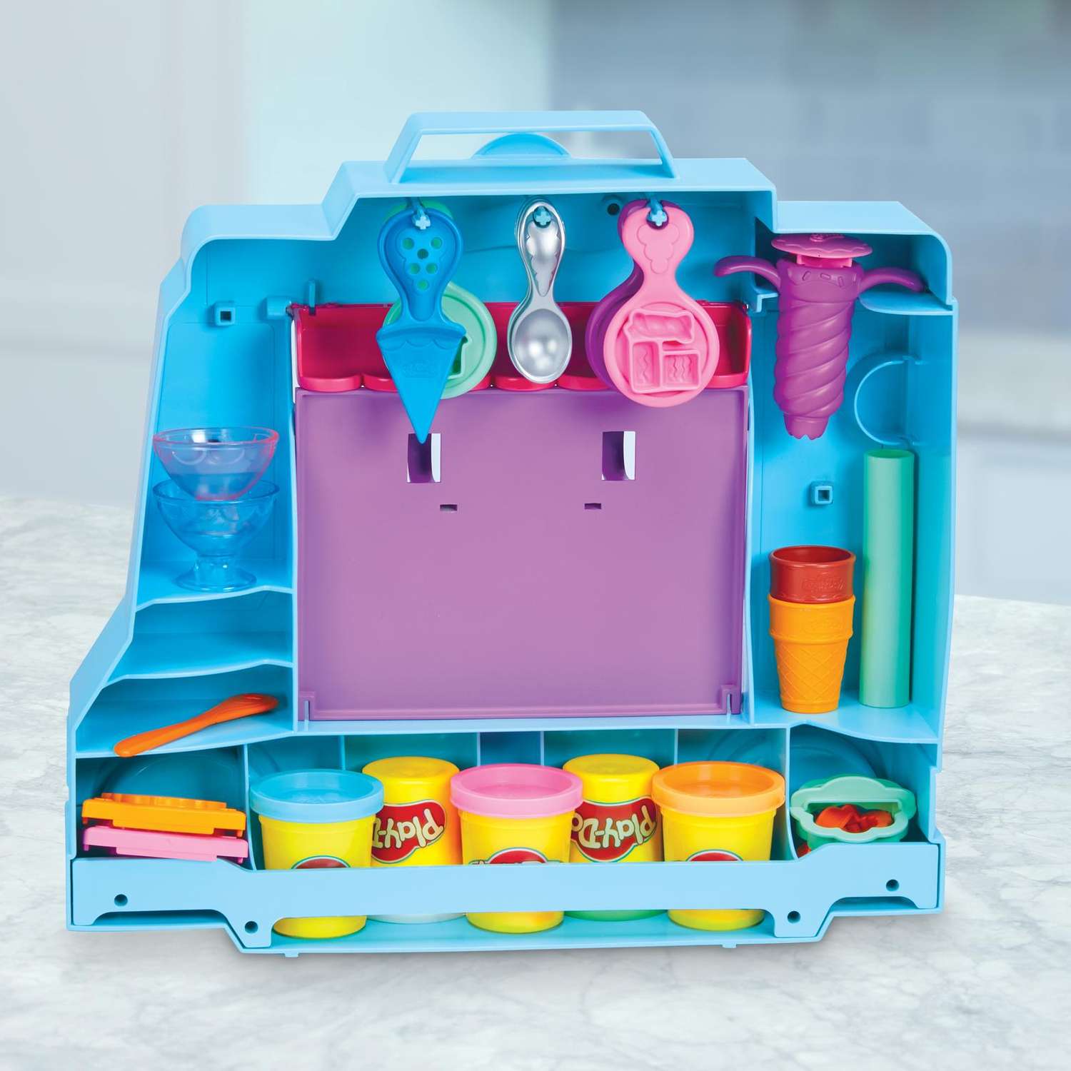 Пластилин Play-Doh Грузовичок с мороженым - фото 9
