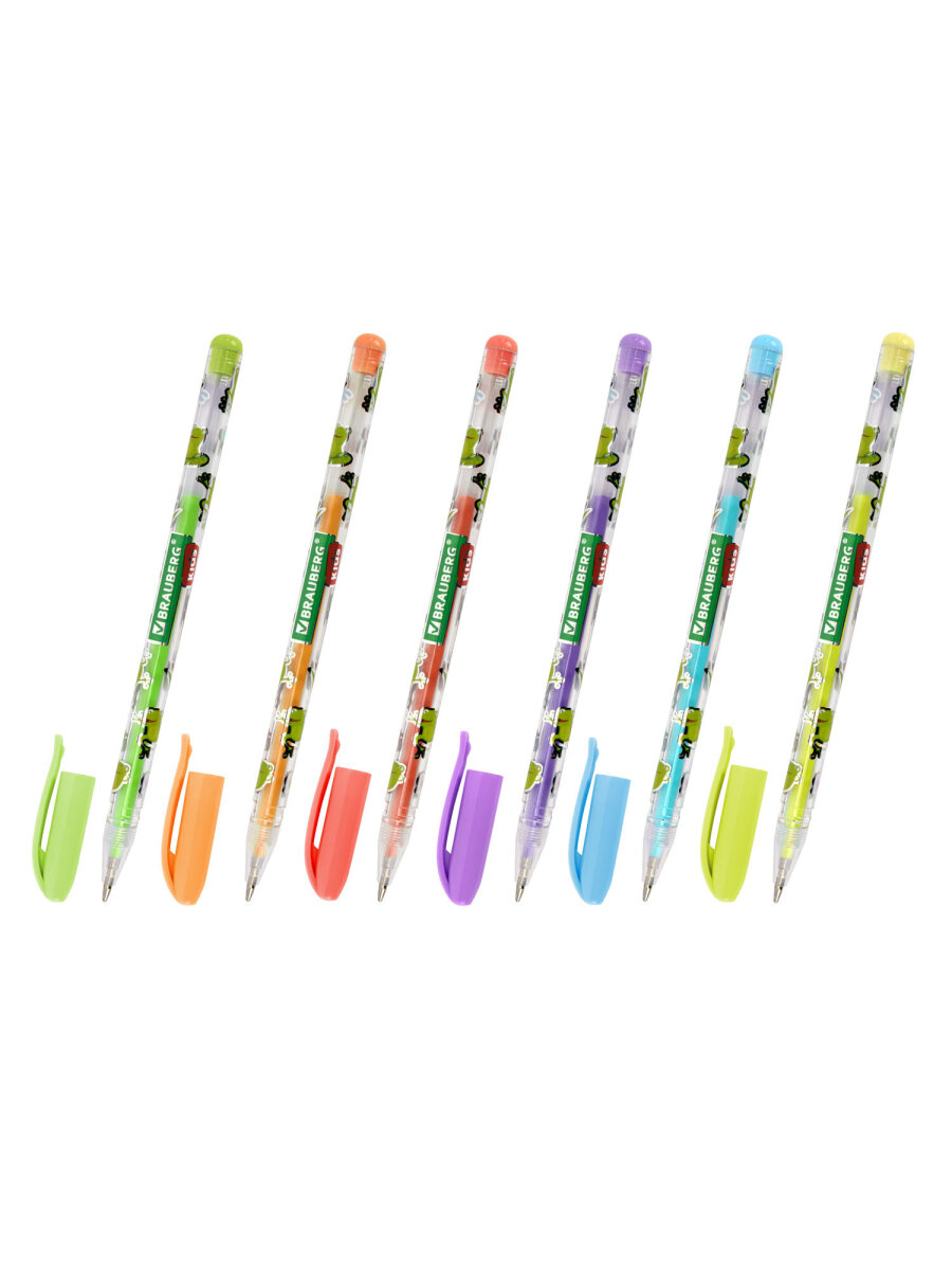 Ручка гелевая Brauberg 6 шт. - фото 3
