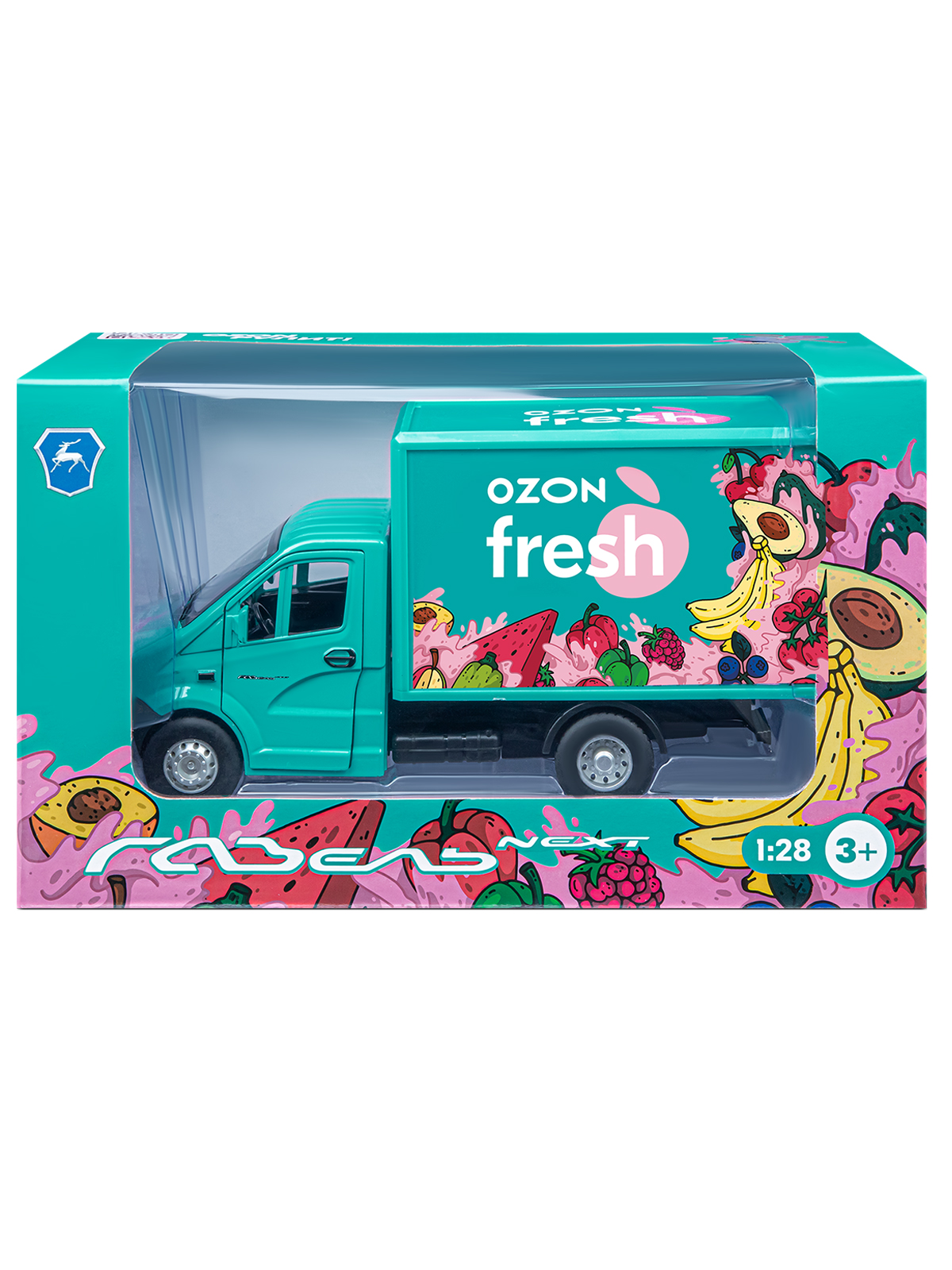 Грузовик Ozon ГАЗель Next Ozon Fresh 1:28 JB0405417 - фото 10