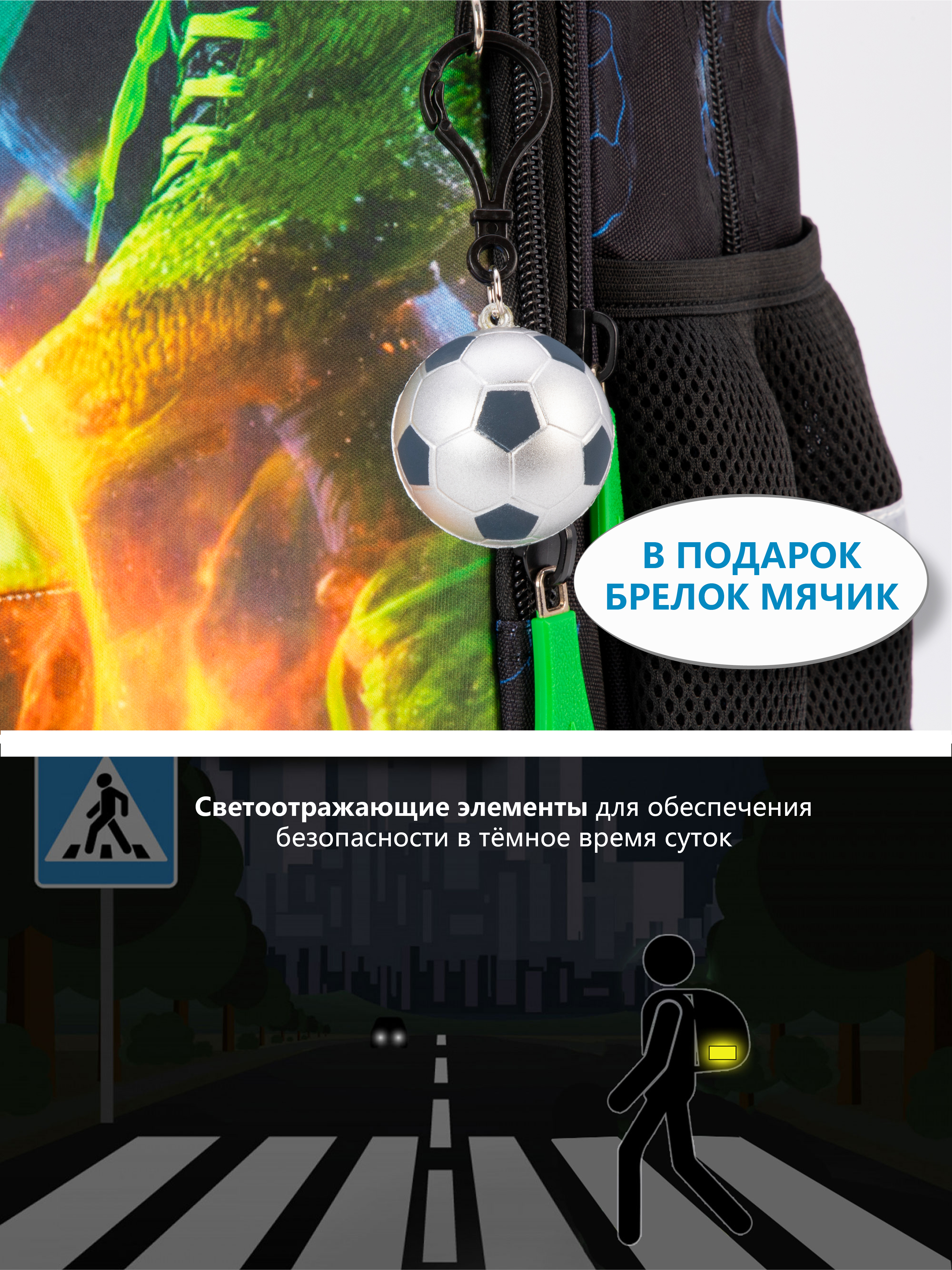 Рюкзак School Standard школьный для мальчика 8в1 - фото 9