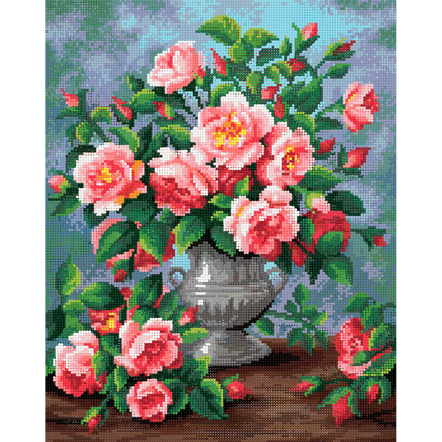 Алмазная мозаика Art on Canvas Букет садовых роз в ассортименте - фото 2