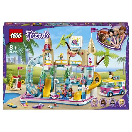 Конструктор LEGO Friends Летний аквапарк блочный