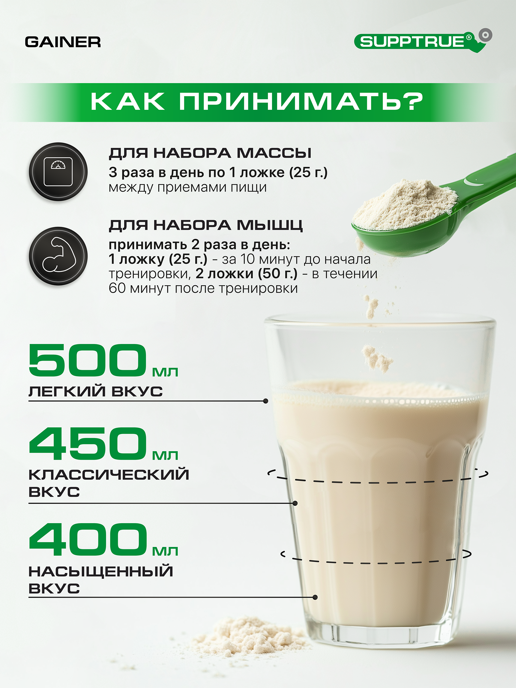 Гейнер 2 кг. SUPPTRUE MASS | NRJ со вкусом малины - фото 6